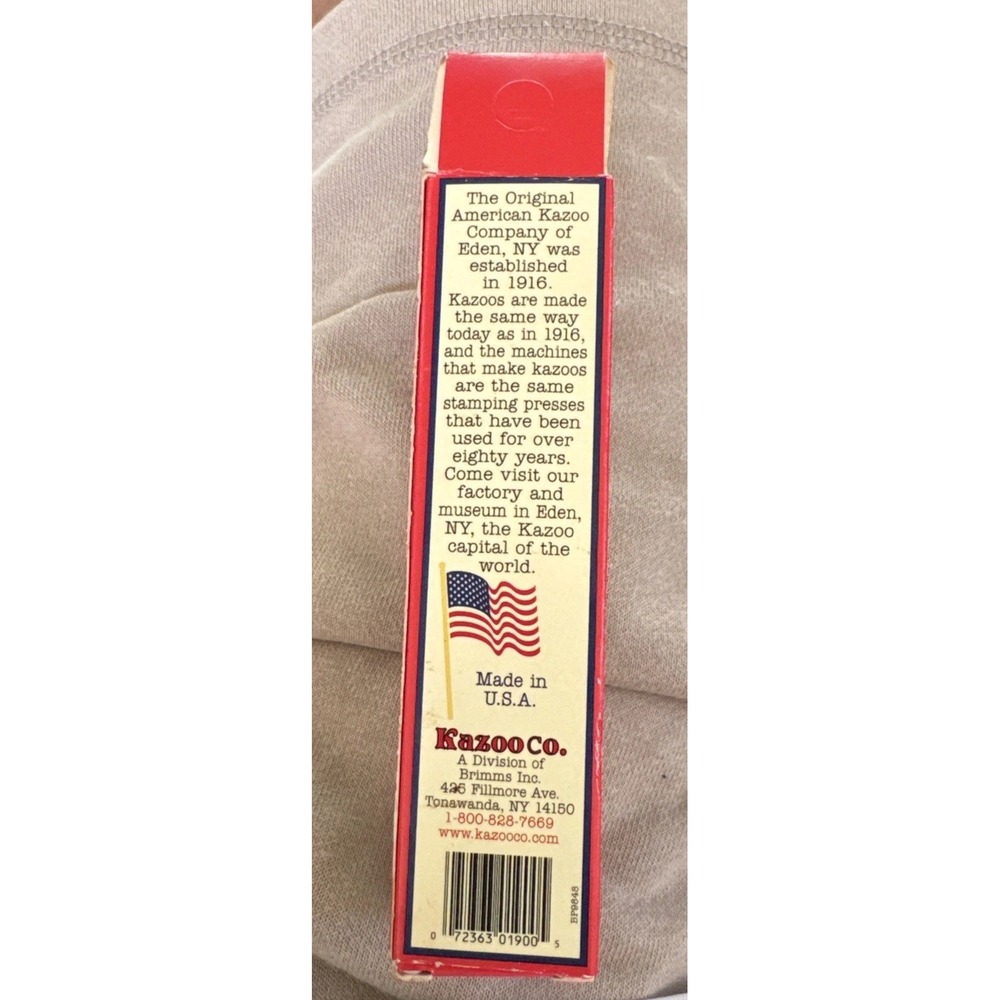 The Original American Kazoo All Metal Hand Crafted USA Classic #19 Retro Tin Toy - Picture 3 of 4